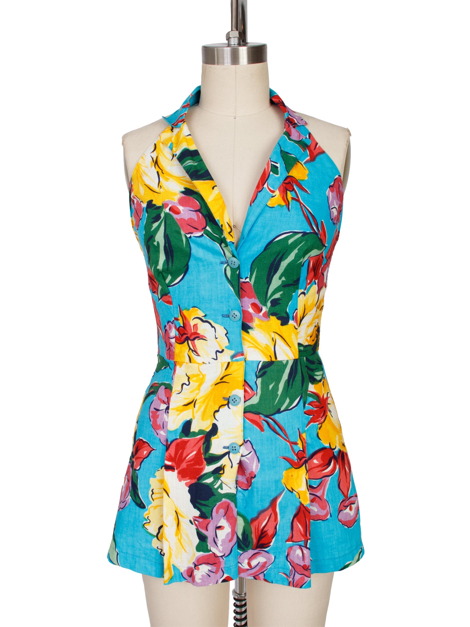 Fiorucci Floral Halter Romper
