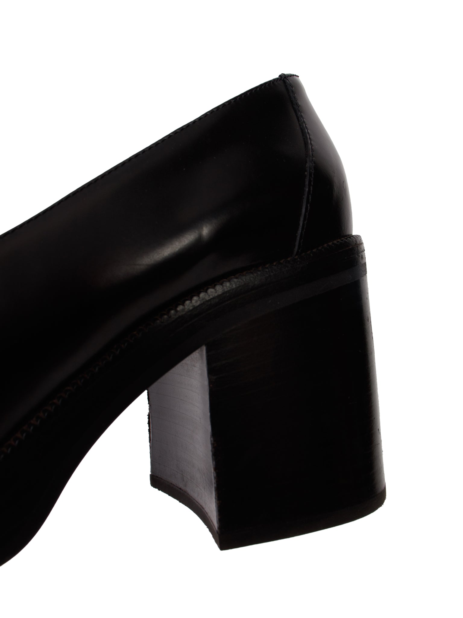 Celine Tess Triomphe Chain Platform Loafers