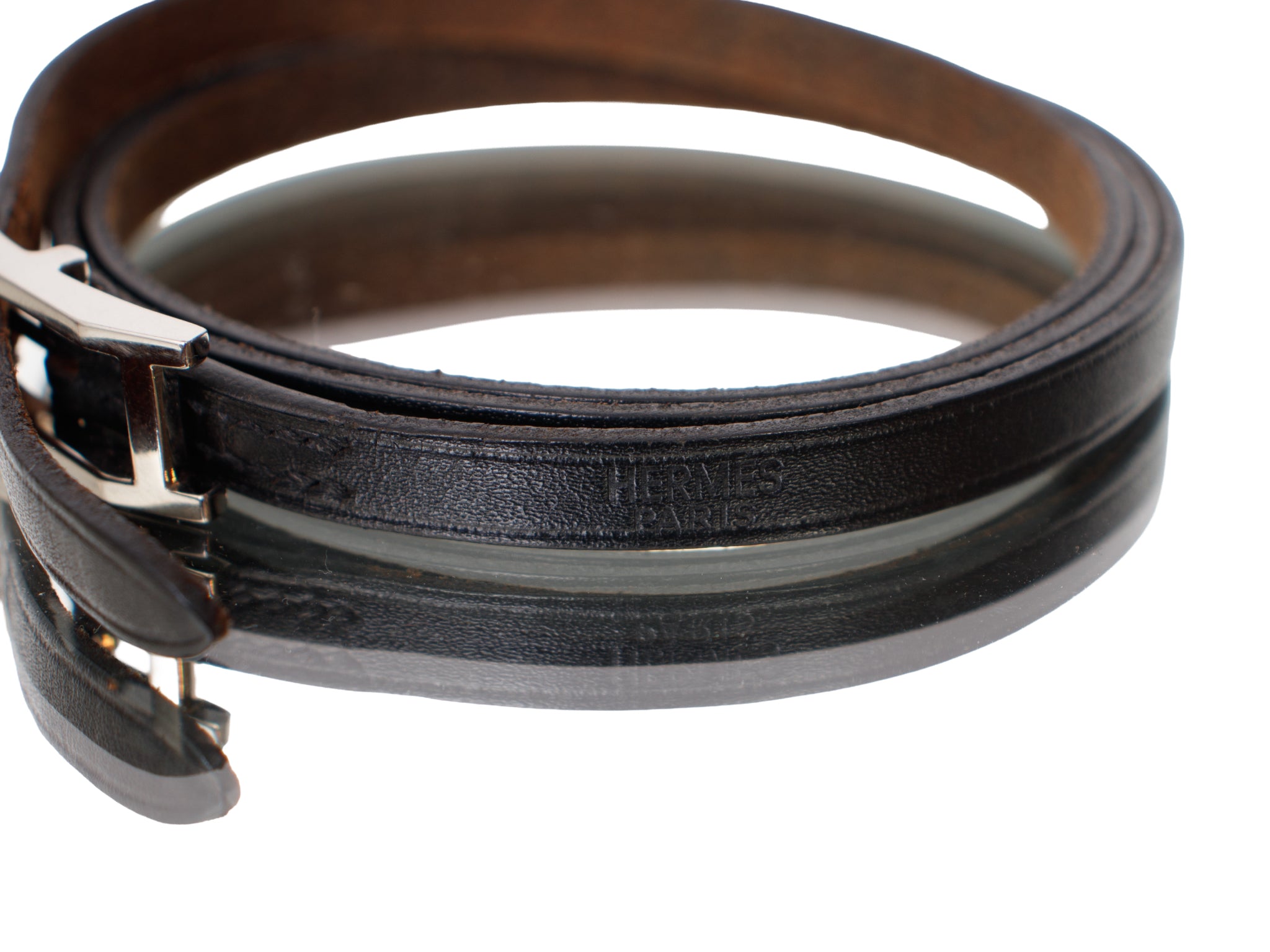 Hermes Behapi Leather Buckle Bracelet*