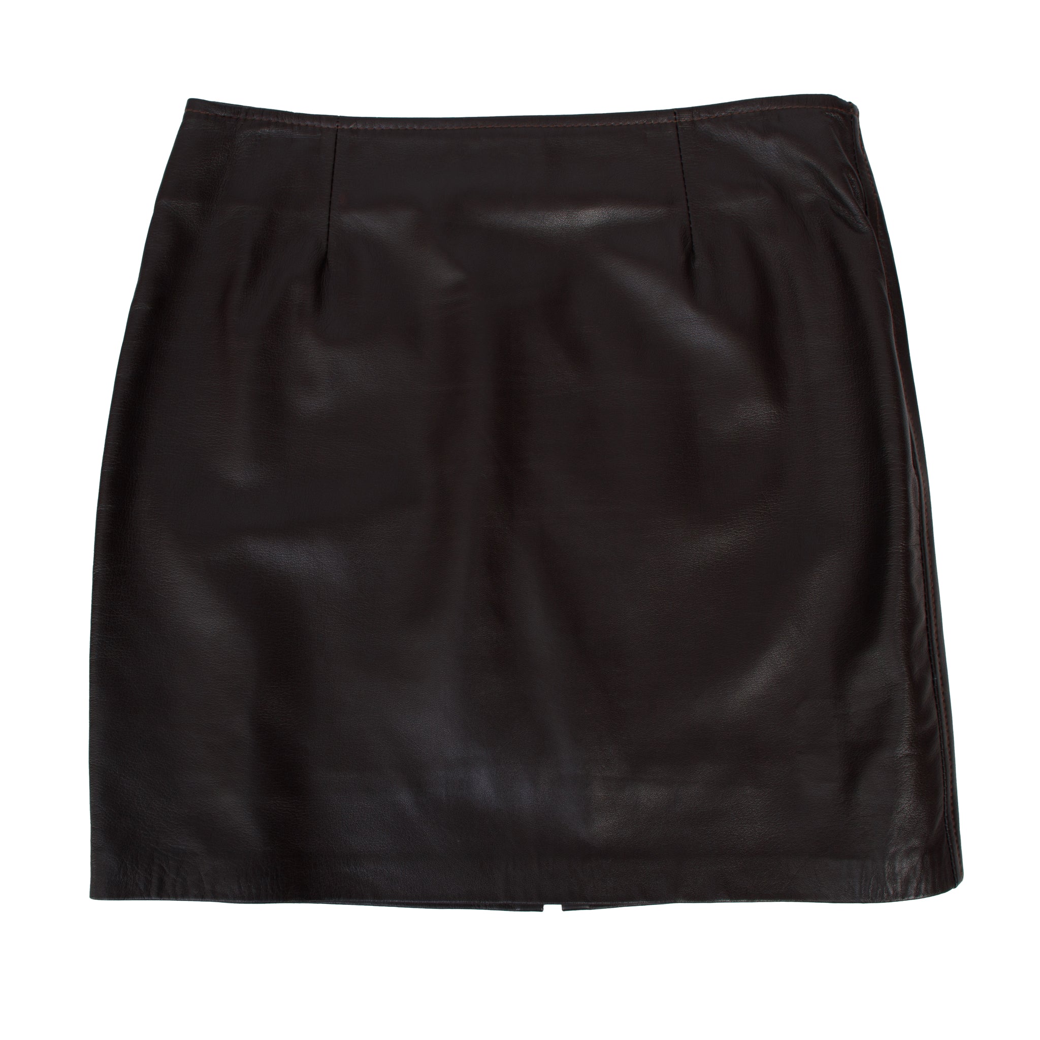 1990's Paris Line Leather Embossed Jacket & Skirt Set