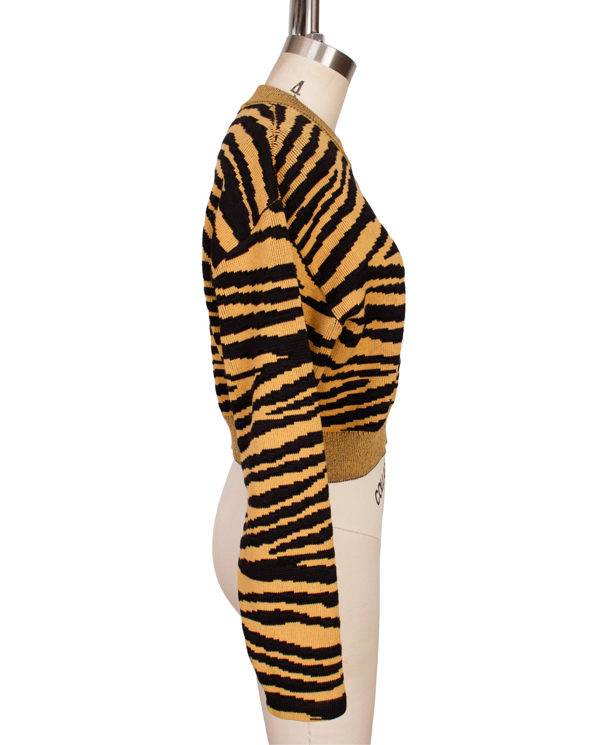 Proenza Schouler Tiger Stripe Crop Sweater