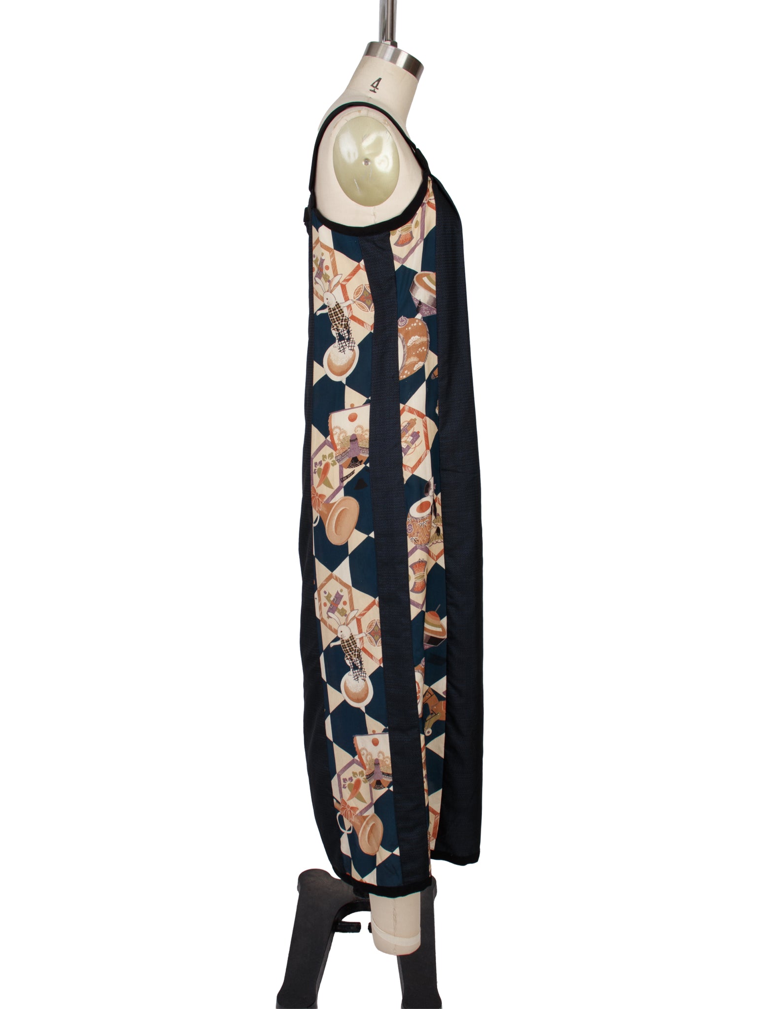Patchwork Kimono Fabric Dress