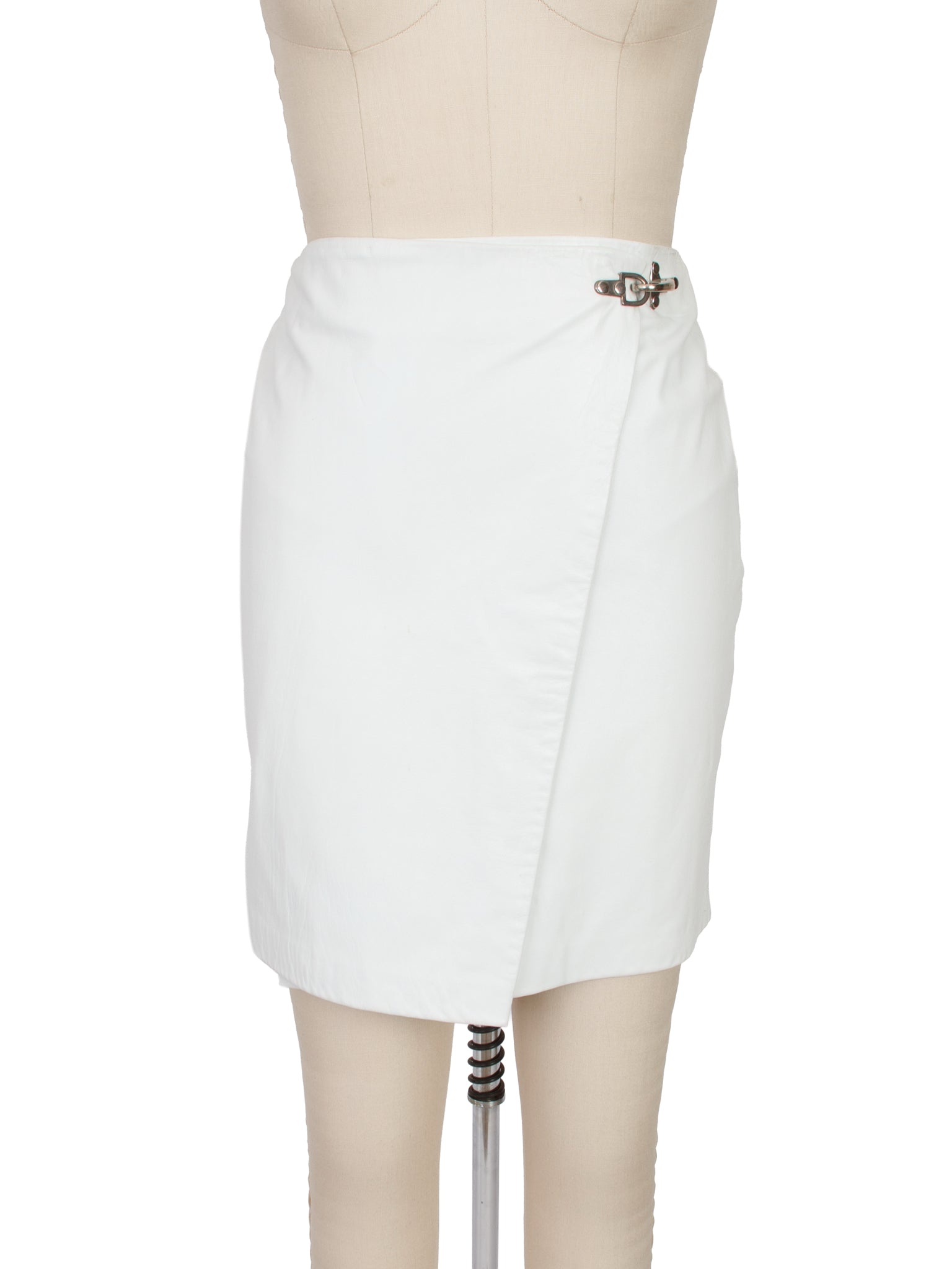 Ralph Lauren Sport Leather Utilty Wrap Skirt