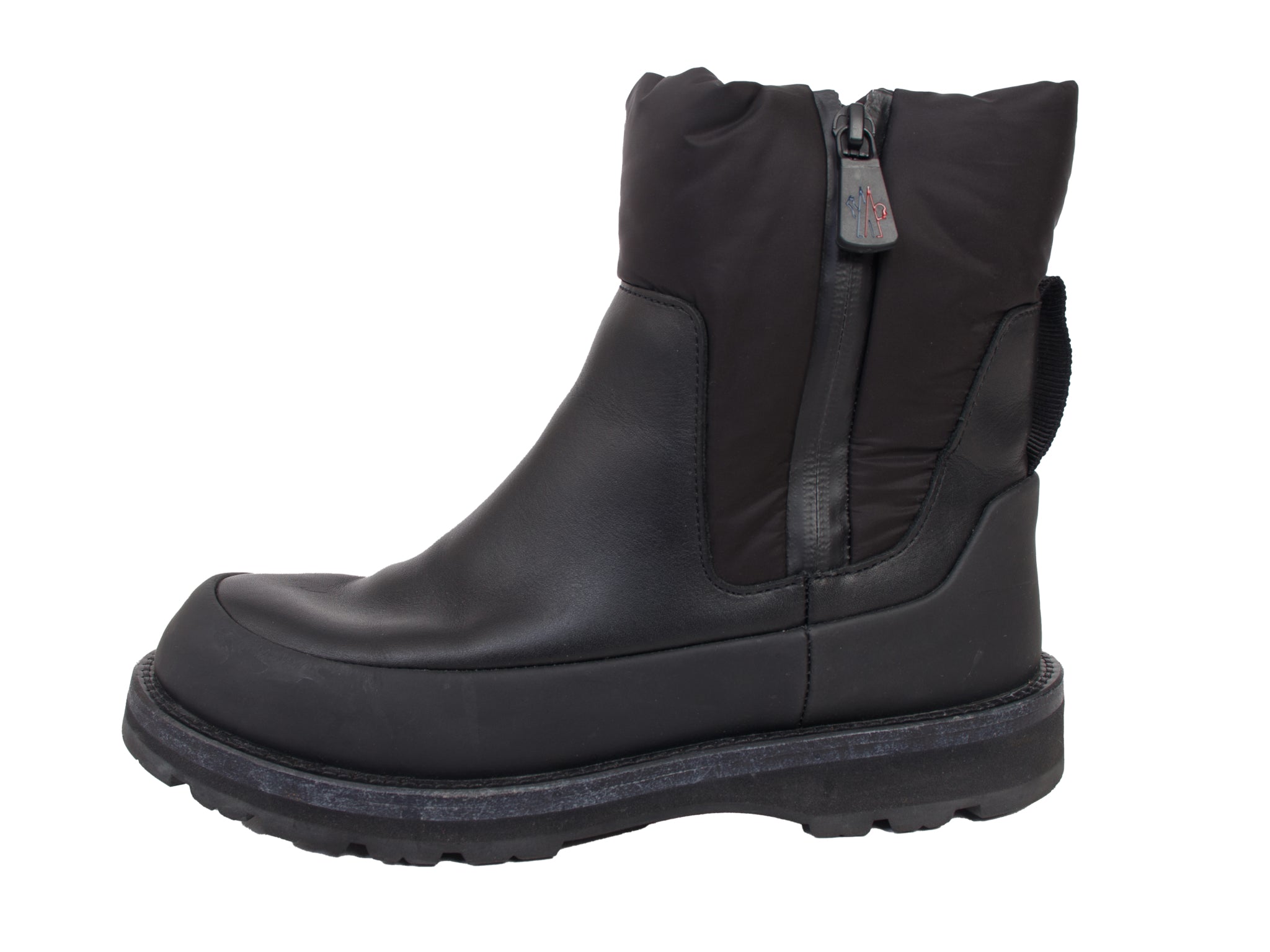 Moncler Leather &  Nylon Puffer Boots