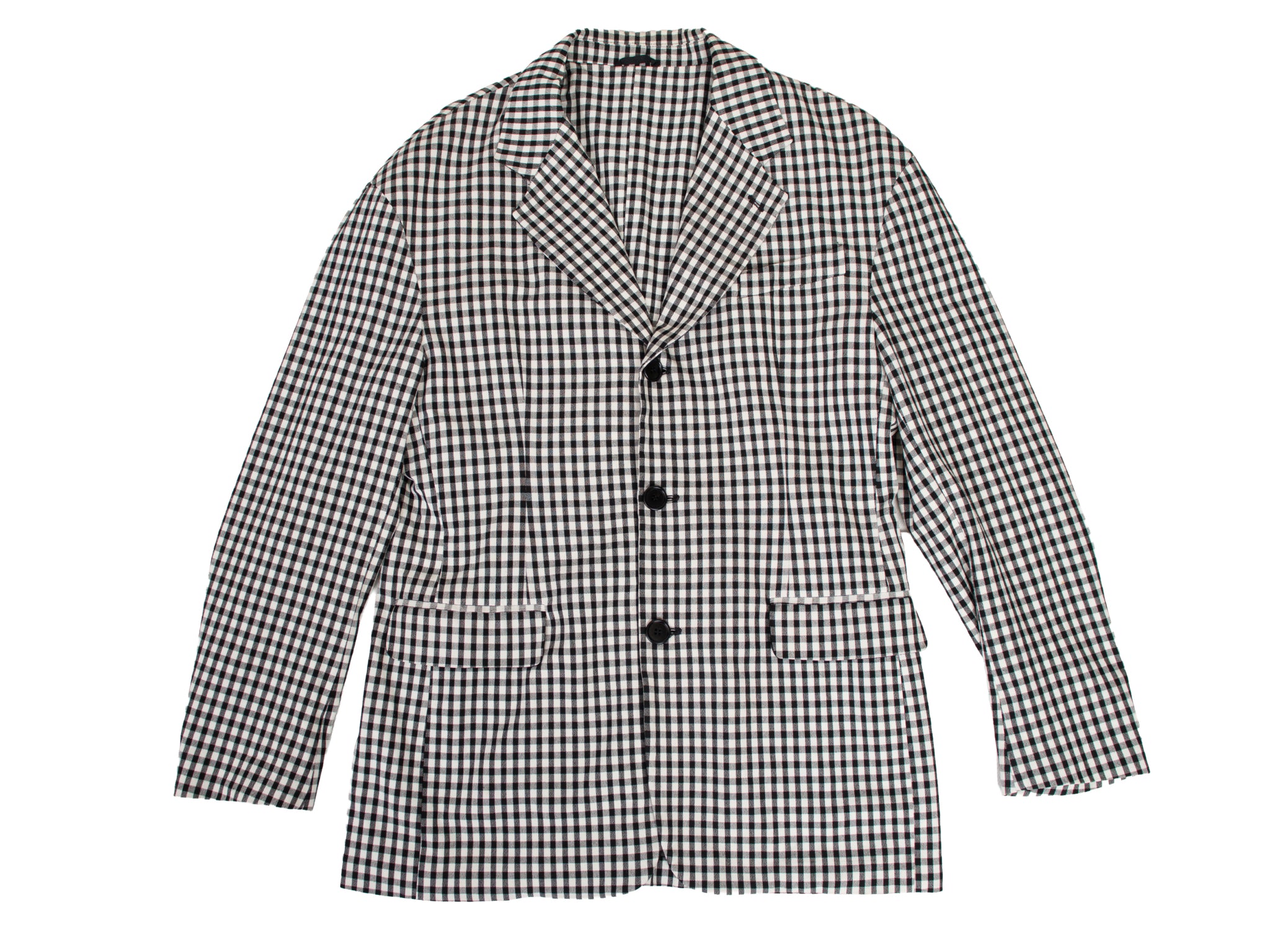 Dolce & Gabbana Gingham Notch Lapel Blazer