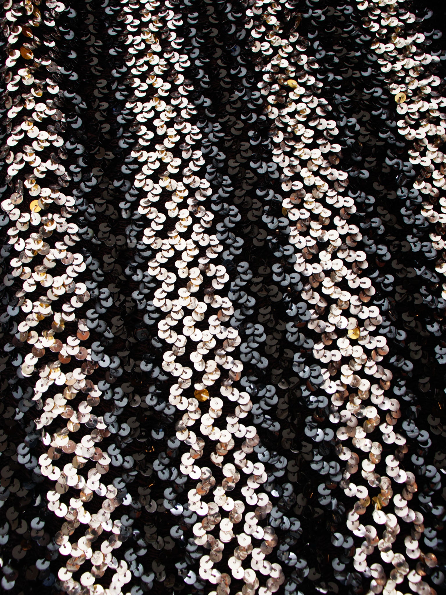 1970s Courreges Sequin Knit Gown