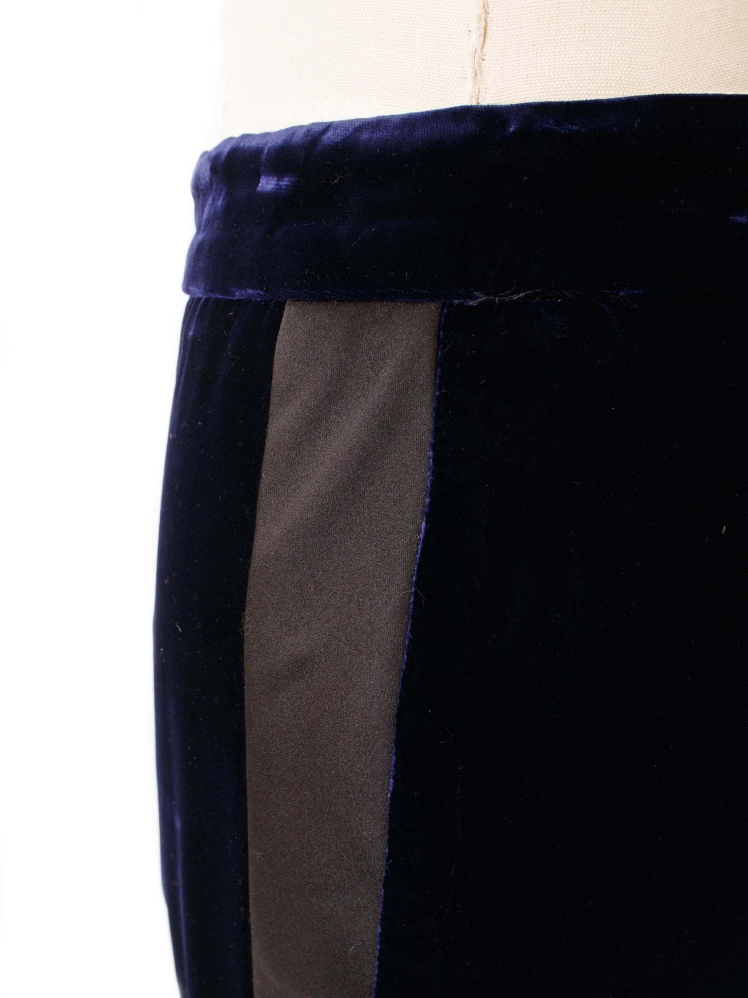 Tom Ford Velvet & Satin Tuxedo Stripe Pants