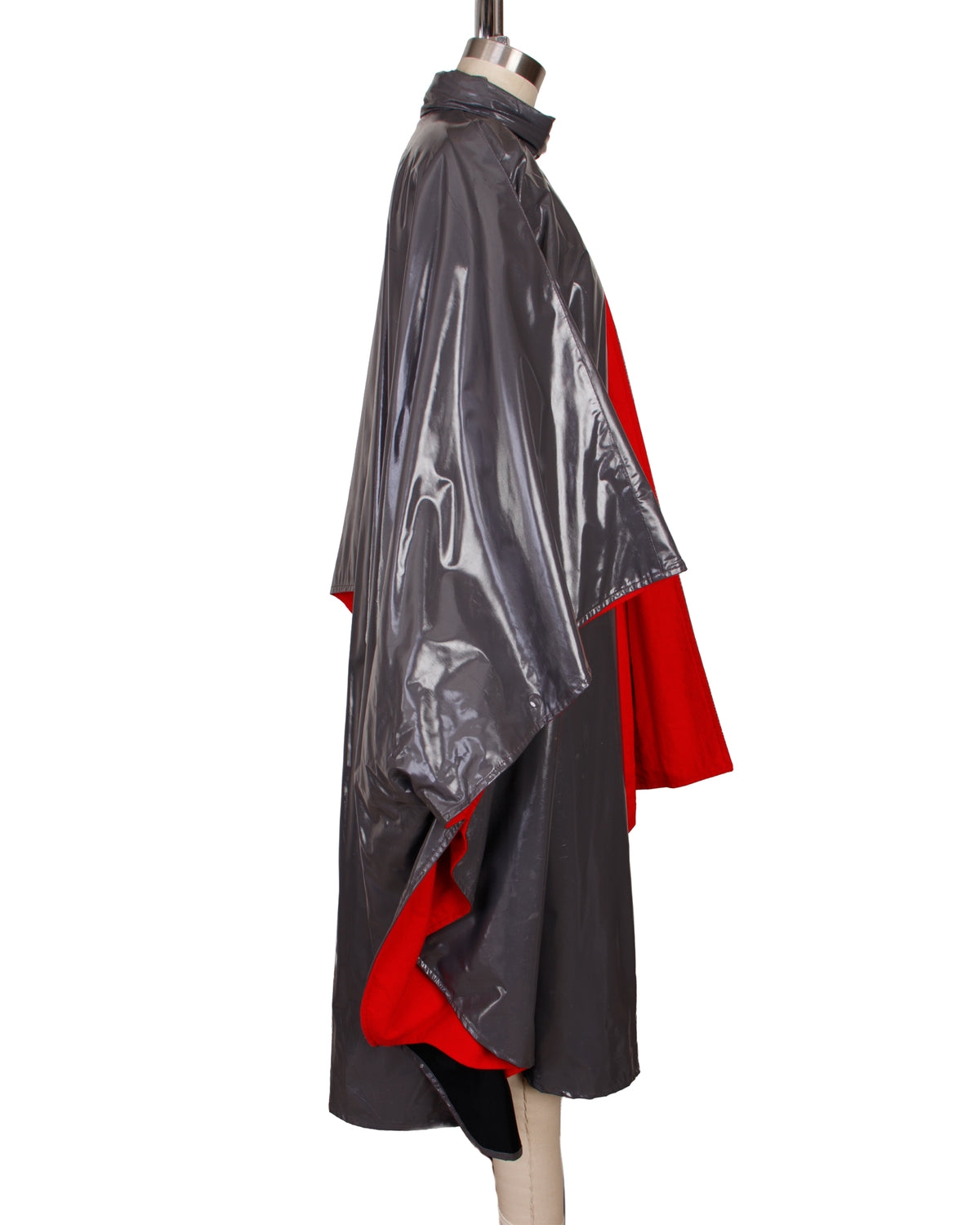 Saks Fifth Ave Vinyl Cape Coat