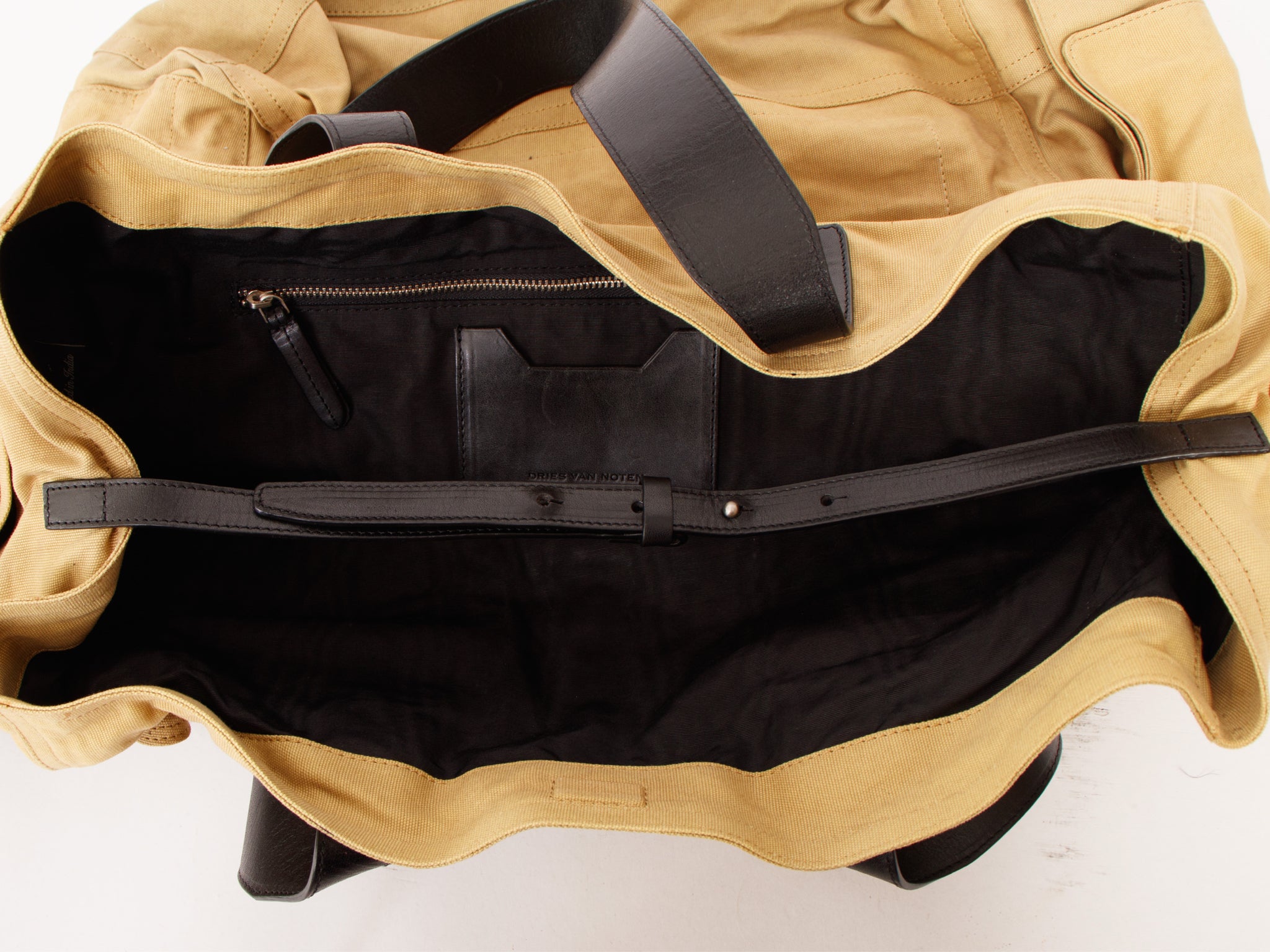 Dries Van Noten Canvas  Multi-Pocket Oversize Tote