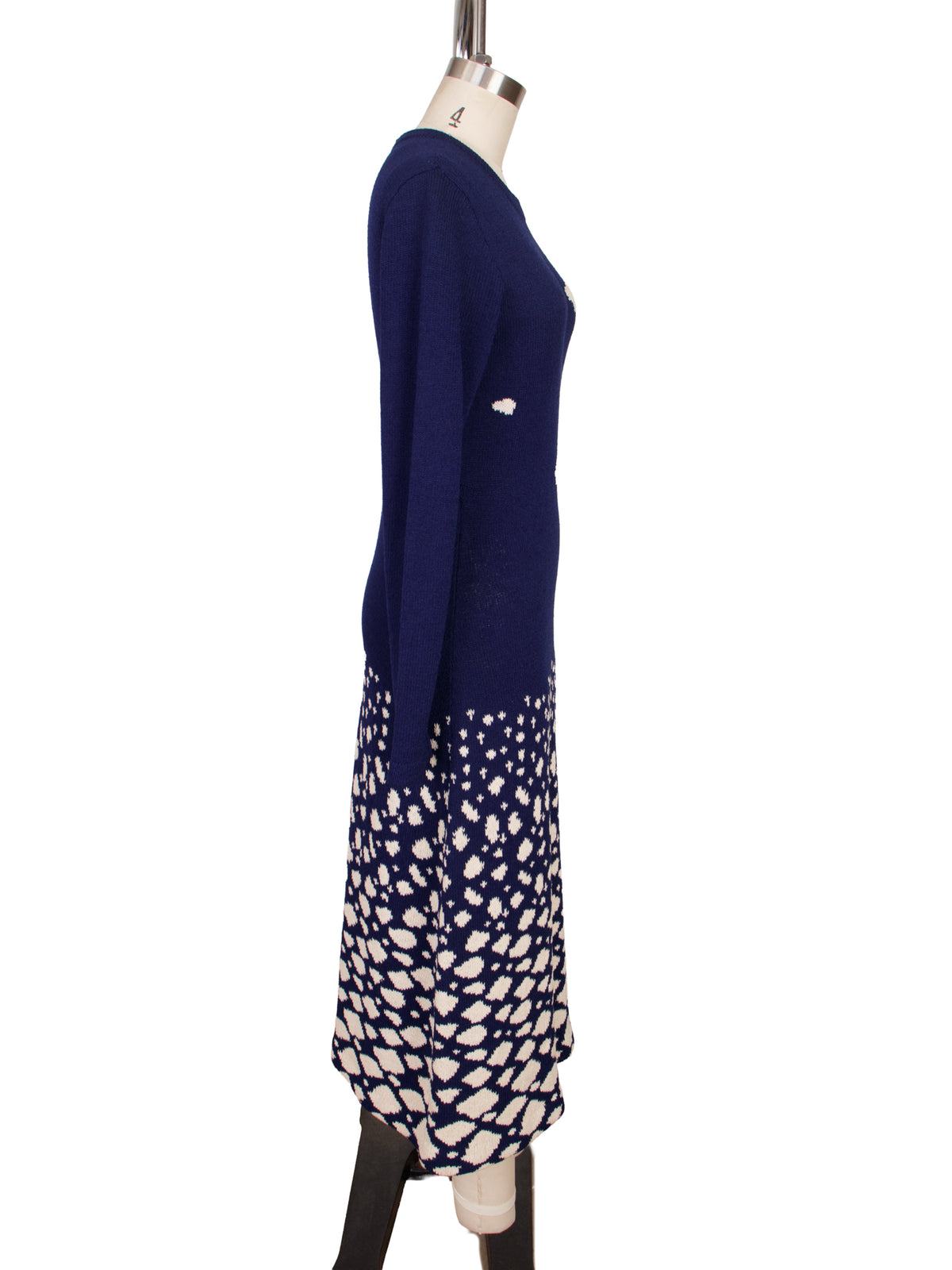 1970s Gumps Instarsia Maxi Dress