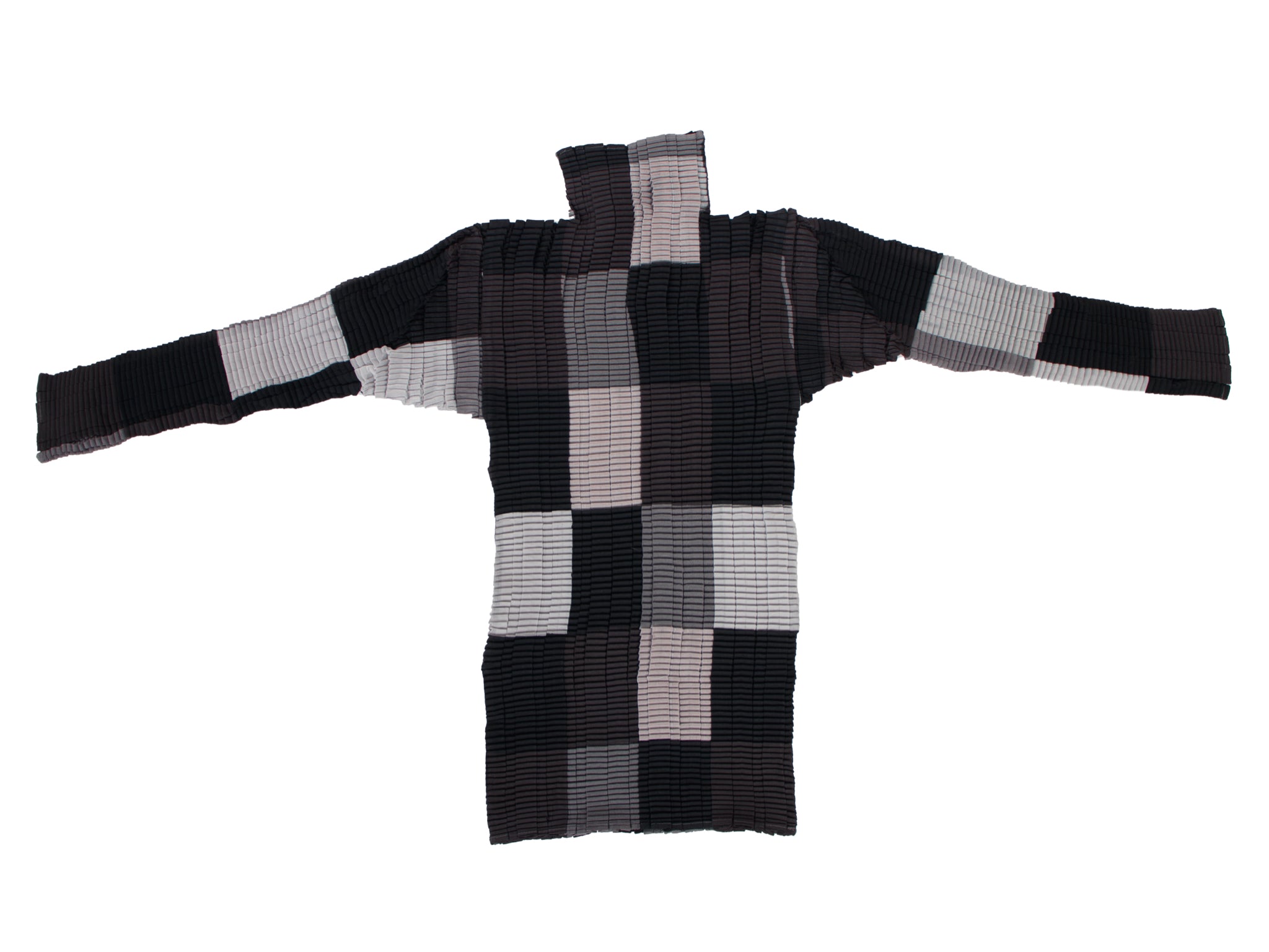 SS 1997 Issey Miyake Origami Plissé Check Top