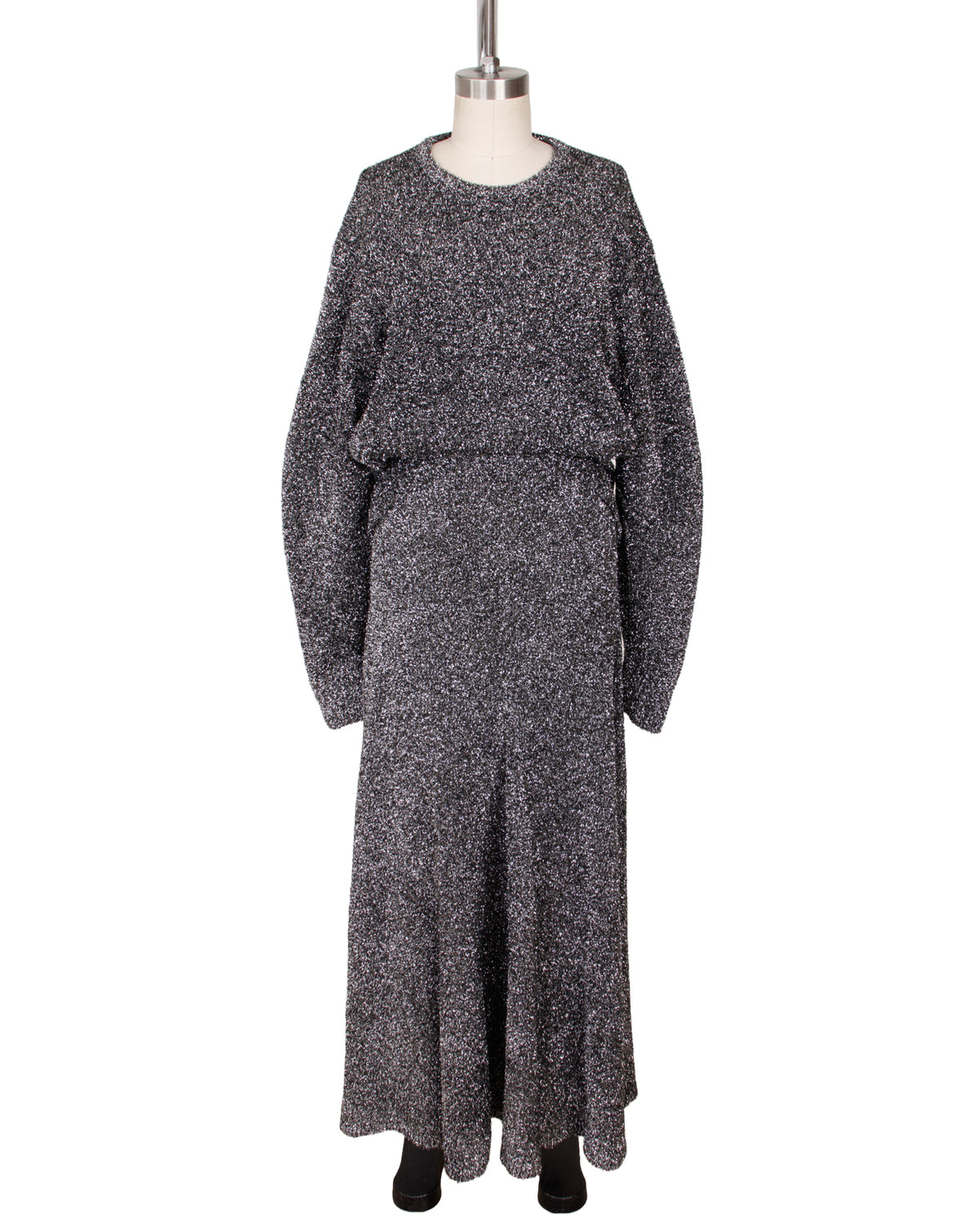 Helmut Lang Lurex Eyelash Knit Skirt Set*