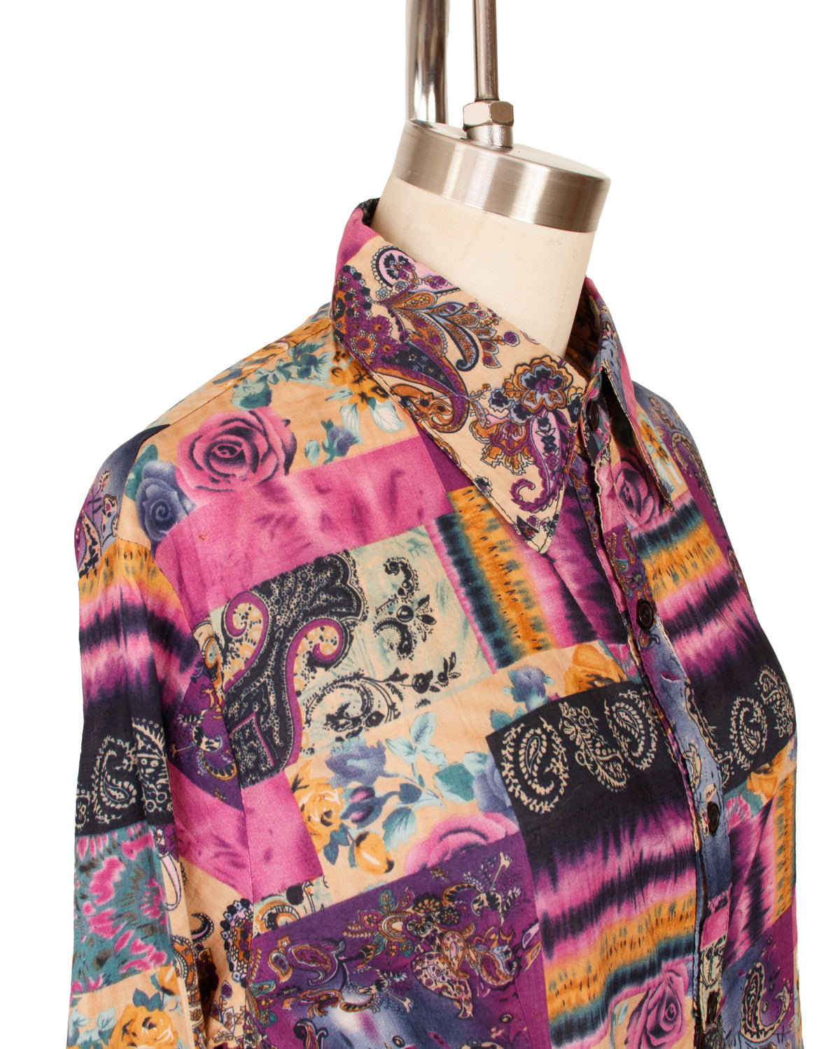 1996 Plantation Rose Patchwork Print Shirt