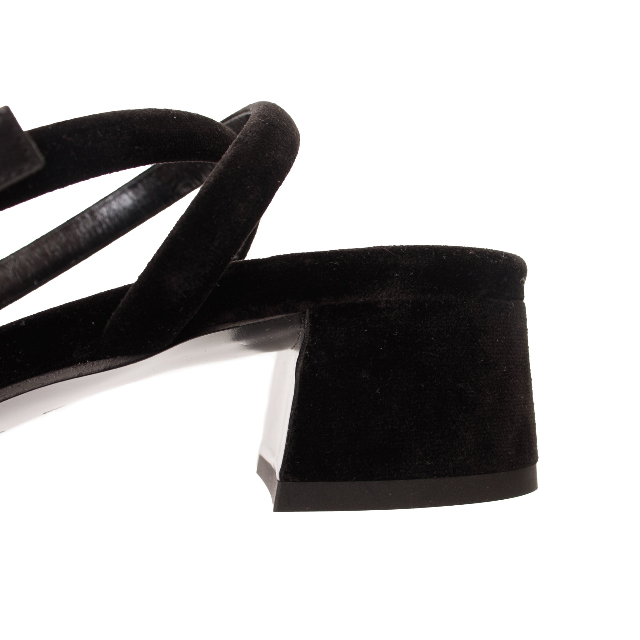 The Row Kate Velvet Sandals