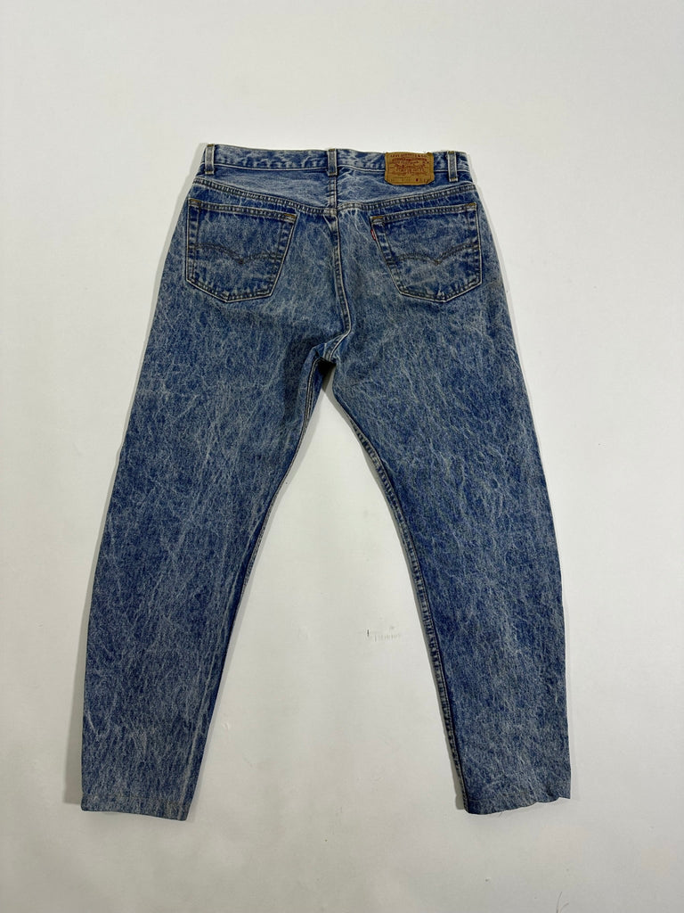 90s Levis 501s Acid Wash Jeans / Size 34