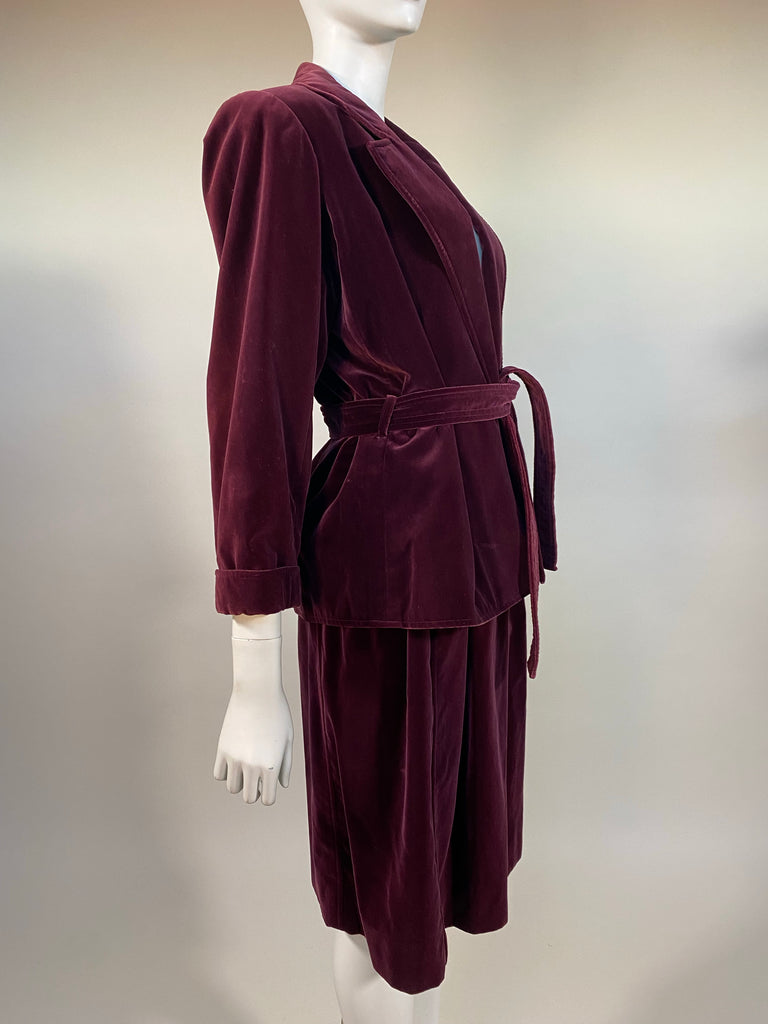 Yves Saint Laurent Velveteen Suit