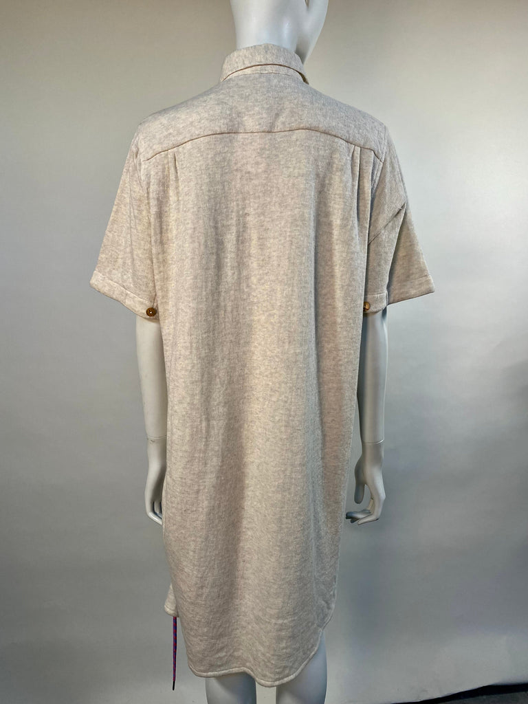 W Menswear Knit Patch Pocket Shirt Dress