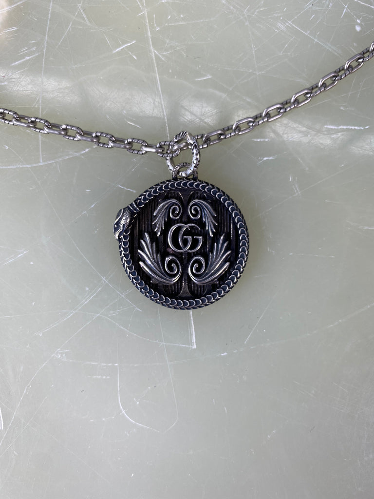 Gucci Sterling Medallion Necklace