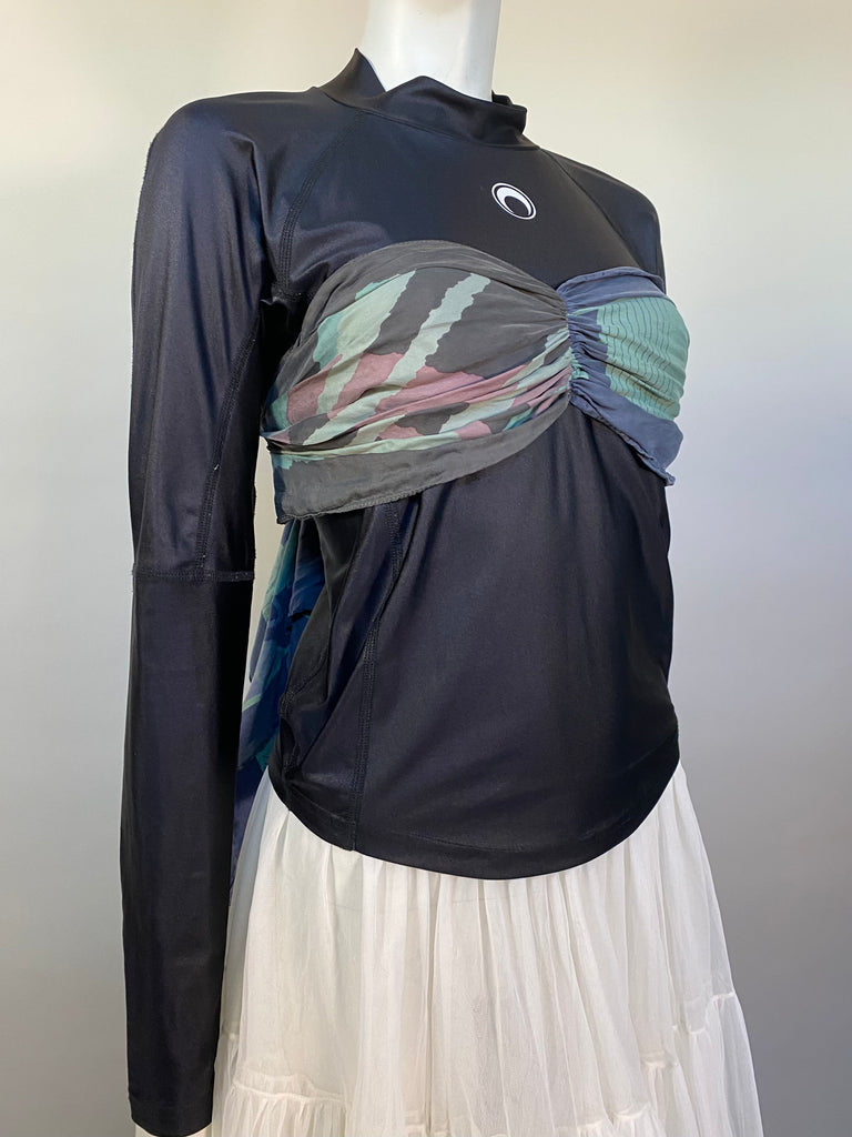 Marine Serre A/W '19 Draped Silk Scarf Mock Neck Top | Mercy Marine Serre A/W '19 Draped Silk Scarf Mock Neck Top | Mercy