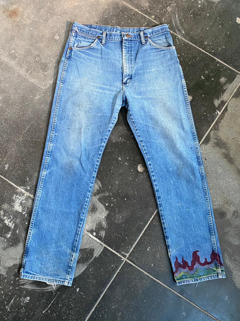 Wrangler Flame Cuff Jeans (34”W) Mercy