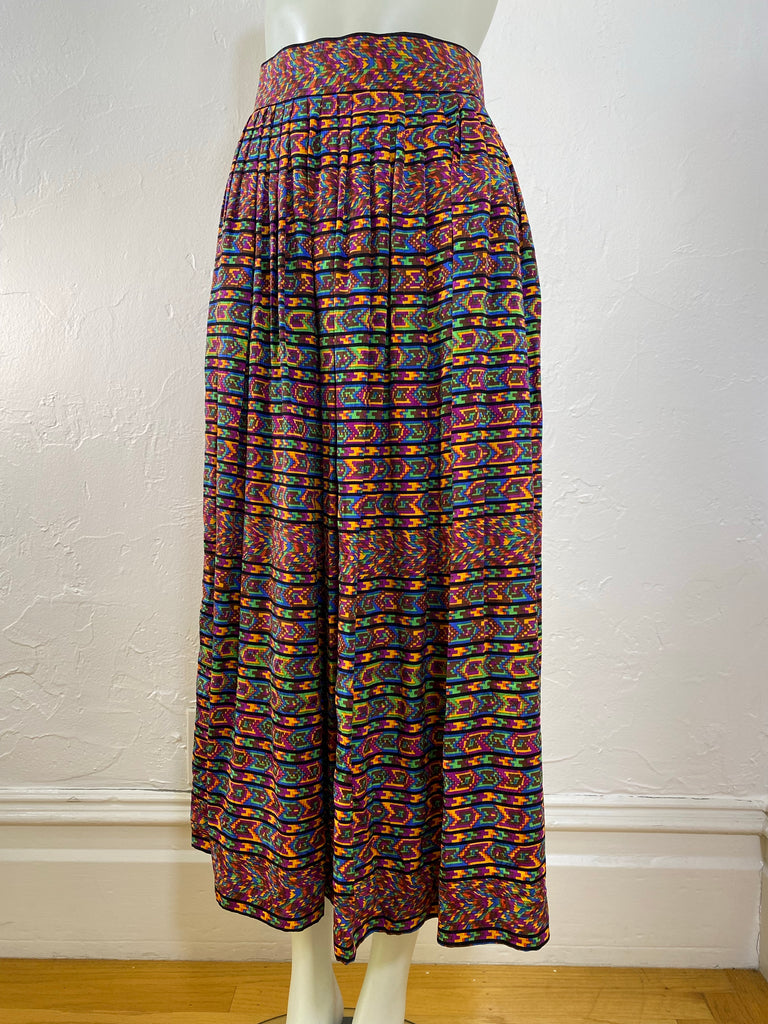 Oscar De La Renta Silk Printed Skirt Set